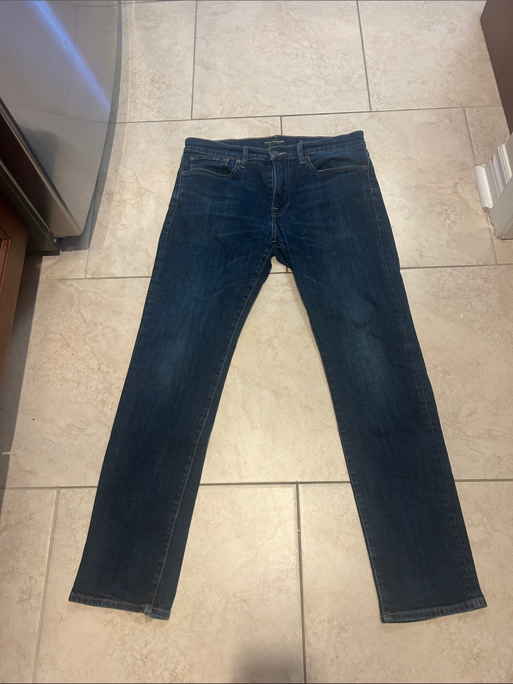 Lucky Brand Men’s Dark Blue Slim Straight Jeans